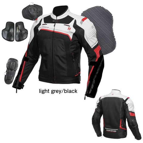 Áo Giáp Komine JK-130 Đen Trắng Đỏ Chính Hãng FREESHIP