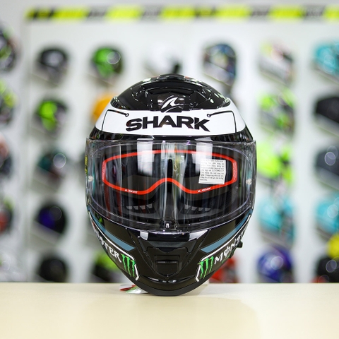 Mũ Fullface LS2 FF800 Đen Bóng + Dán Tem Decal SHARK PRO LORENZO FREESHIP