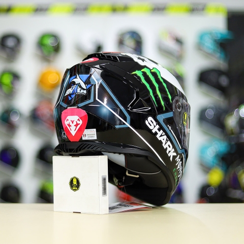 Mũ Fullface LS2 FF800 Đen Bóng + Dán Tem Decal SHARK PRO LORENZO FREESHIP