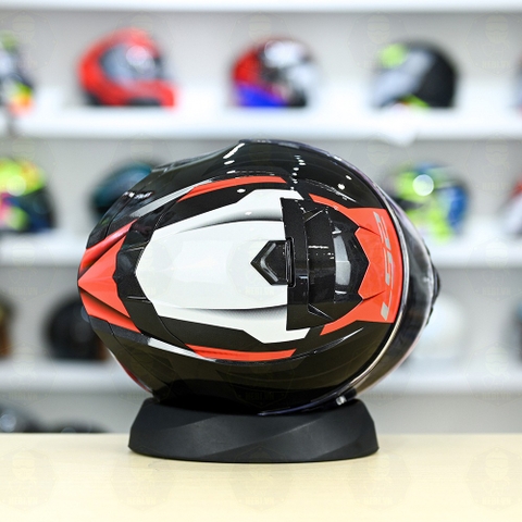 Mũ Fullface LS2 FF800 KPA 2 Kính Đen Đỏ Trắng Bóng Nerve FREESHIP + Tặng Pinlock