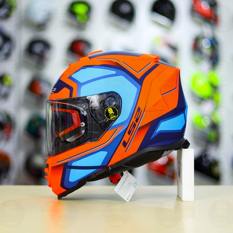 Mũ Fullface LS2 FF800 KPA 2 Kính Xanh Cam Nhám FREESHIP + Tặng Pinlock