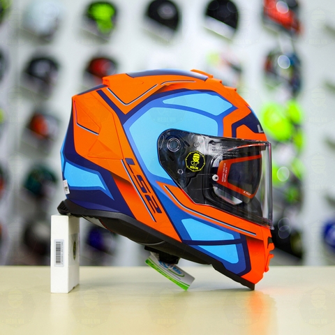 Mũ Fullface LS2 FF800 KPA 2 Kính Xanh Cam Nhám FREESHIP + Tặng Pinlock