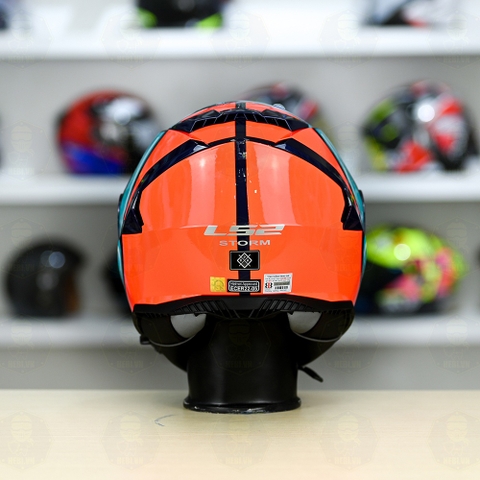 Mũ Fullface LS2 FF800 KPA 2 Kính Tím Xanh Cam Bóng FREESHIP + Tặng Pinlock