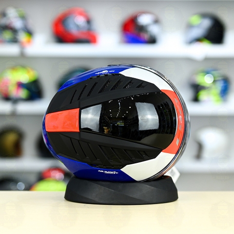 Mũ 3/4 LS2 OF600 COPTER Xanh Dương Đỏ Bóng Urbane FREESHIP