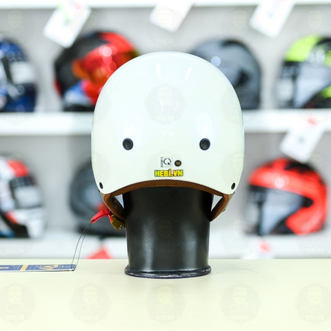 Mũ 1/2 kính âm Royal M239 Trắng Bóng FREESHIP