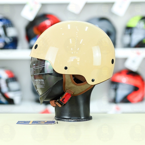 Mũ 1/2 kính âm Royal M239 Sữa Bóng FREESHIP