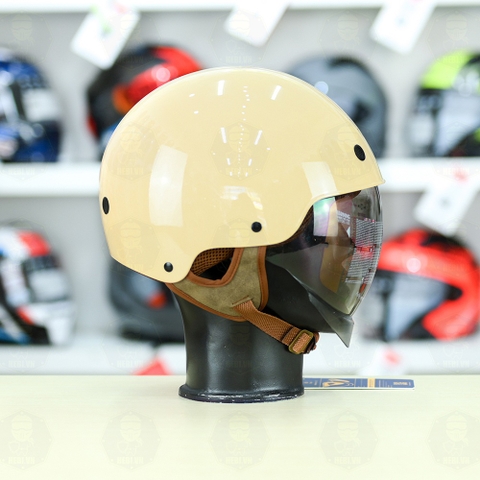 Mũ 1/2 kính âm Royal M239 Sữa Bóng FREESHIP