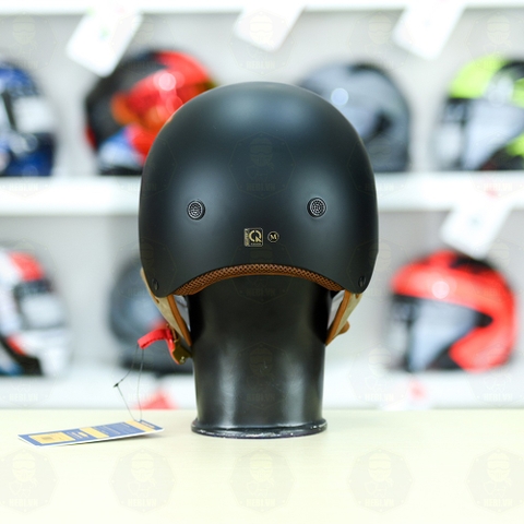 Mũ 1/2 kính âm Royal M239 Đen Nhám FREESHIP