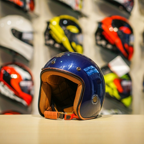 Mũ 3/4 ROYAL M20C Ruby Xanh Mực Bóng FREESHIP