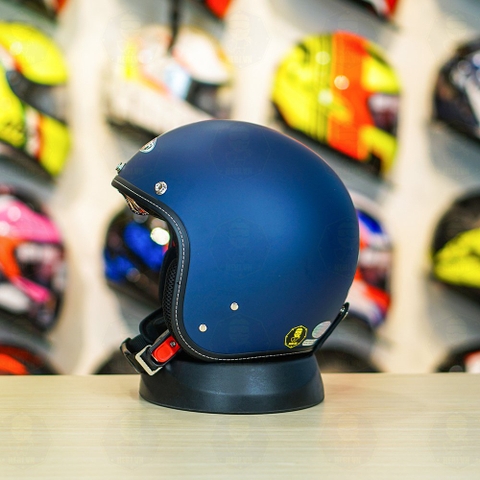 Mũ 3/4 Sunda 388 Xanh Dương Nhám Kính Âm FREESHIP