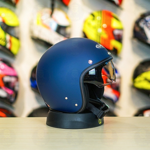 Mũ 3/4 Sunda 388 Xanh Dương Nhám Kính Âm FREESHIP