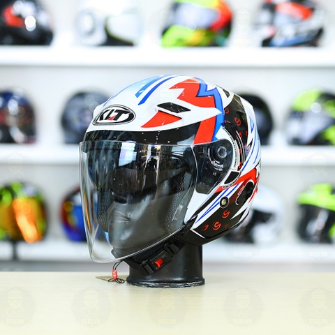 Nón 3/4 2 kính KLT Kasma Dragon Boy FREESHIP