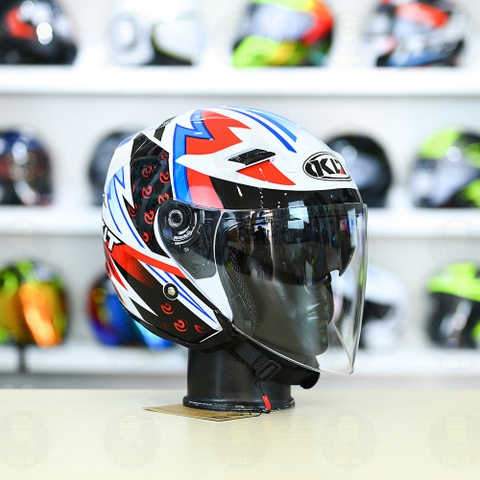 Nón 3/4 2 kính KLT Kasma Dragon Boy FREESHIP