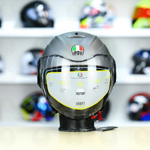 Mũ 3/4 AGV ORBYT Xám Nhám FREESHIP