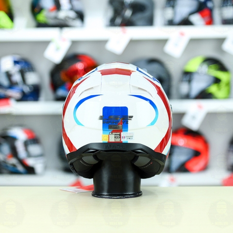 Mũ 3/4 LS2 OF603 Infinity Special Trắng Xanh Đỏ FREESHIP