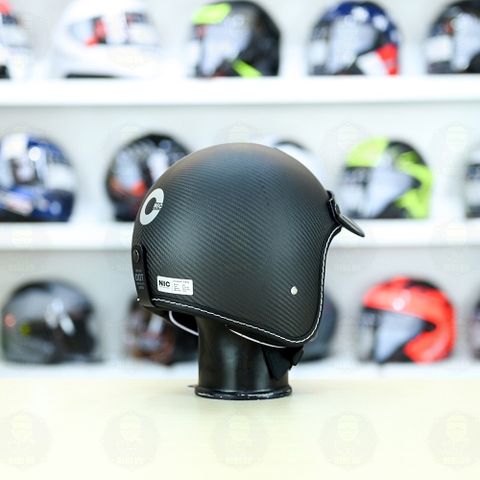 Mũ 3/4 NIC N03 Carbon 3K Nhám FREESHIP