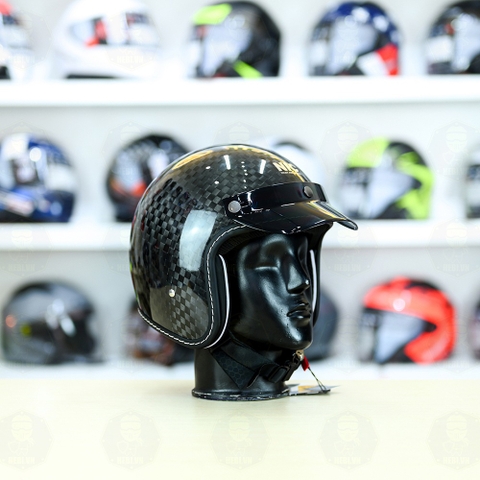 Mũ 3/4 NIC N03 Carbon 9K FREESHIP