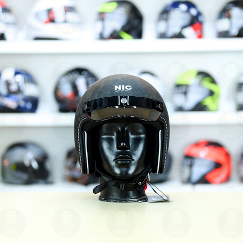 Mũ 3/4 NIC N03 FORGED Carbon Nhám FREESHIP
