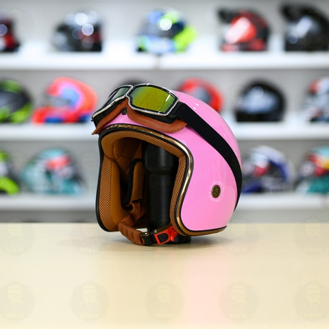 Mũ 3/4 Royal M20c Kèm Kính Dây Cực Kì Thời Trang Và Trendy - Hồng