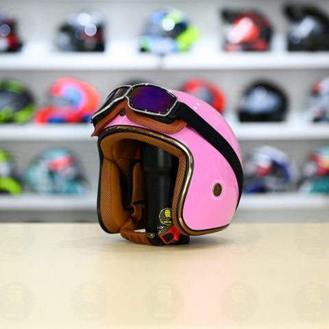 Mũ 3/4 Royal M20c Kèm Kính Dây Cực Kì Thời Trang Và Trendy - Hồng