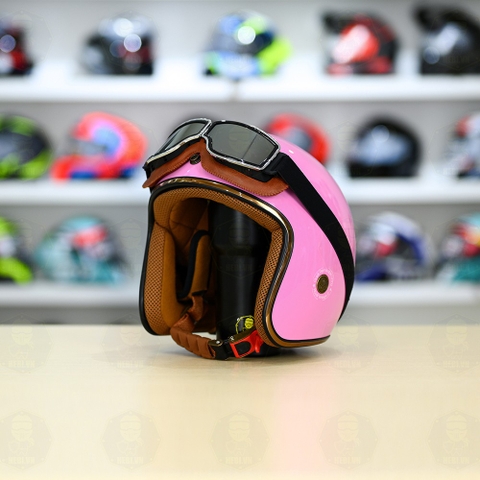 Mũ 3/4 Royal M20c Kèm Kính Dây Cực Kì Thời Trang Và Trendy - Hồng