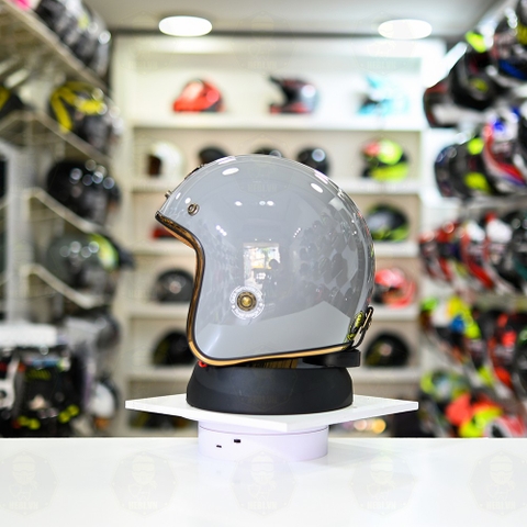 Mũ 3/4 ROYAL M20C Ruby Xi Măng Bóng Freeship