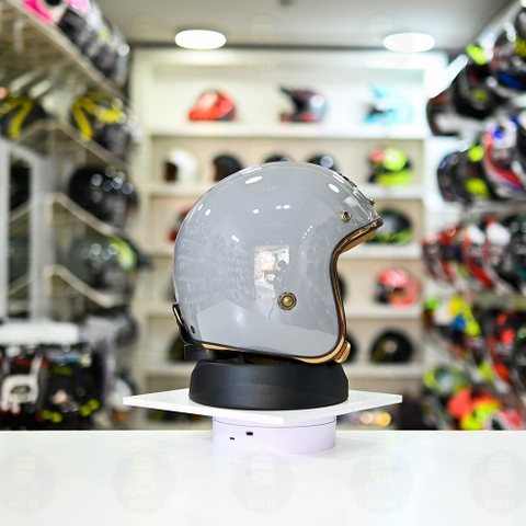 Mũ 3/4 ROYAL M20C Ruby Xi Măng Bóng Freeship