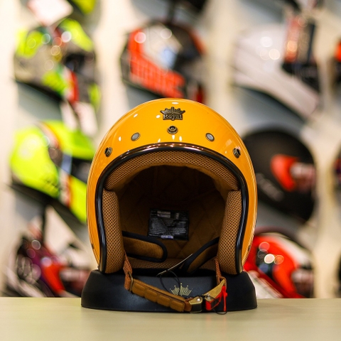 Mũ 3/4 ROYAL M20C Ruby Vàng Bóng Cho Đầu Siêu To XXL FREESHIP