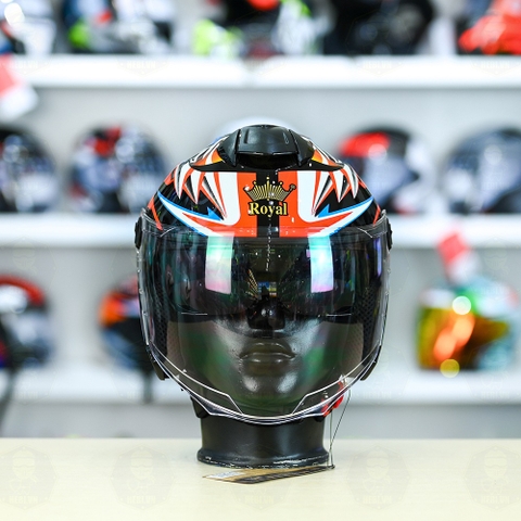 Mũ 3/4 Royal M668 (2 Kính) Basani FREESHIP