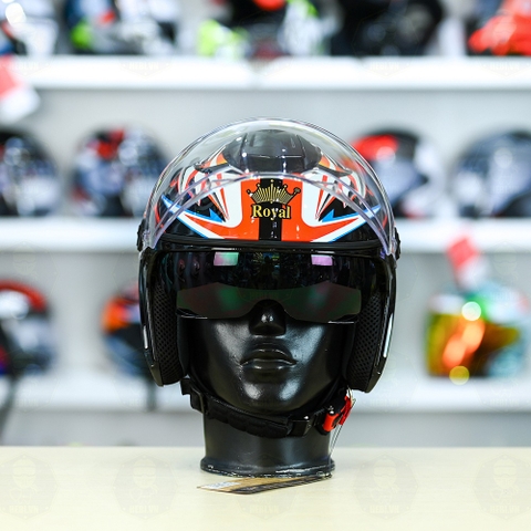 Mũ 3/4 Royal M668 (2 Kính) Basani FREESHIP