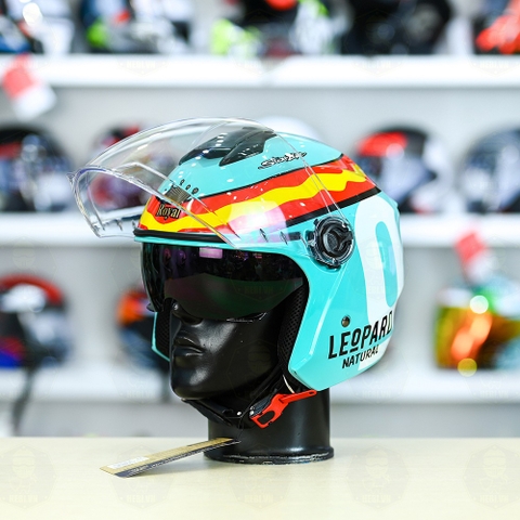 Mũ 3/4 Royal M668 (2 Kính) Leopard FREESHIP