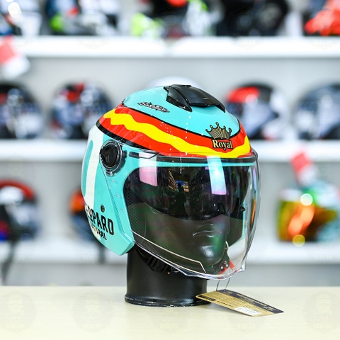 Mũ 3/4 Royal M668 (2 Kính) Leopard FREESHIP