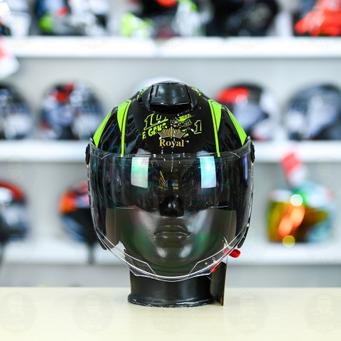 Mũ 3/4 Royal M668 (2 Kính) Thitipong FREESHIP