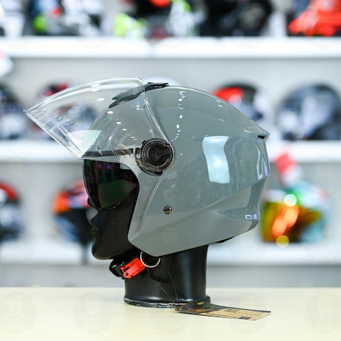 Mũ 3/4 Royal M668 (2 Kính) Xi Măng Bóng FREESHIP