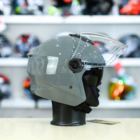 Mũ 3/4 Royal M668 (2 Kính) Xi Măng Bóng FREESHIP