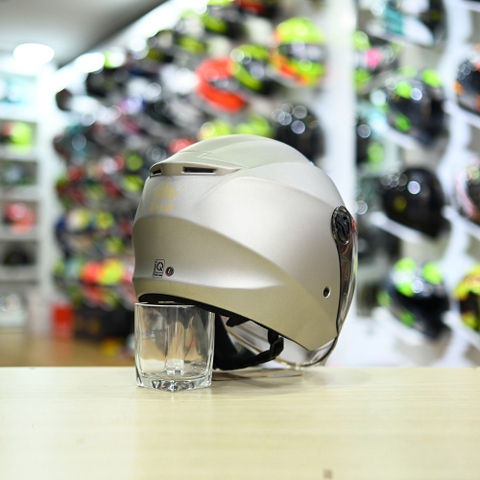 Mũ 3/4 Royal XH01 Xám Nhám FREESHIP