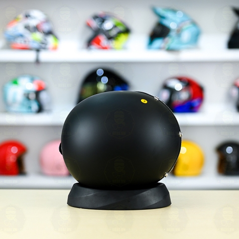 Mũ 3/4 Sunda 388 Đen Nhám Kính Âm FREESHIP