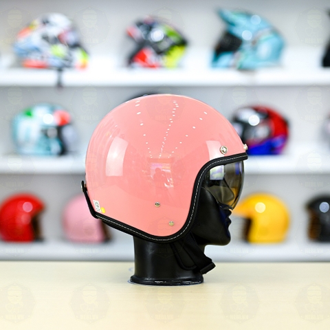 Mũ 3/4 Sunda 388 Hồng Phấn Kính Âm FREESHIP