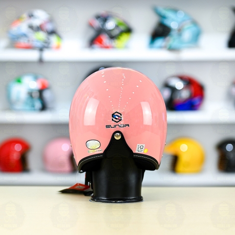 Mũ 3/4 Sunda 388 Hồng Phấn Kính Âm FREESHIP