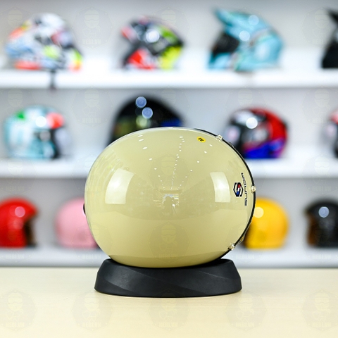 Mũ 3/4 Sunda 388 Trắng Ngà Kính Âm FREESHIP