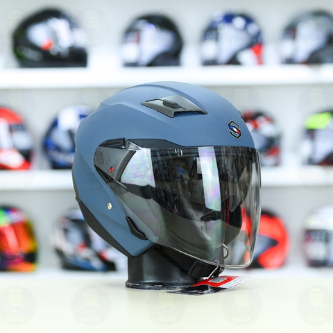 Mũ 3/4 Sunda 611E Xanh xi măng nhám - Freeship