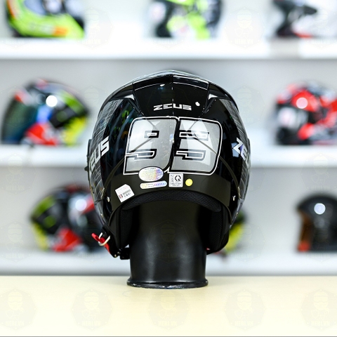 Mũ 3/4 Zeus 205 Nhện Đen Bóng FREESHIP