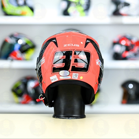 Mũ 3/4 Zeus 205 Nhện Đỏ Bóng FREESHIP