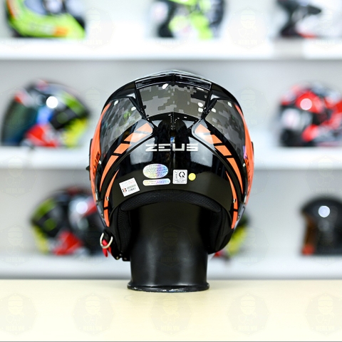 Mũ 3/4 Zeus 205 T1 Cam Camo Bóng FREESHIP