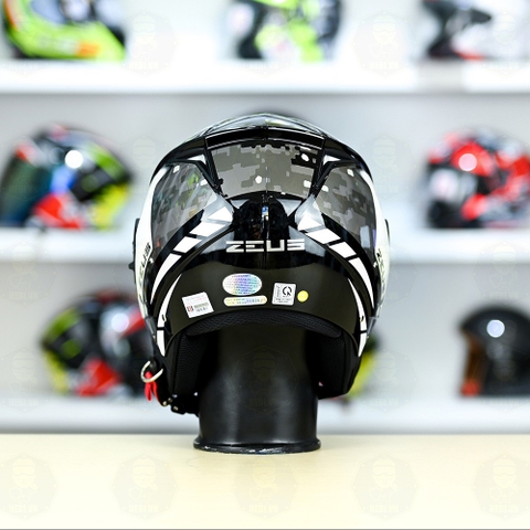 Mũ 3/4 Zeus 205 T1 Trắng Camo Bóng FREESHIP