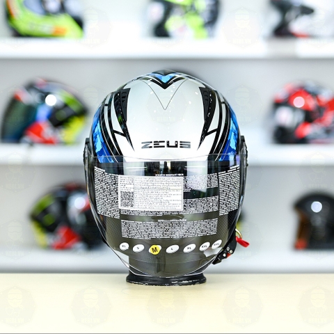 Mũ 3/4 Zeus 205 T1 Xanh Camo Bóng FREESHIP