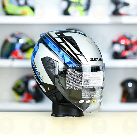 Mũ 3/4 Zeus 205 T1 Xanh Camo Bóng FREESHIP