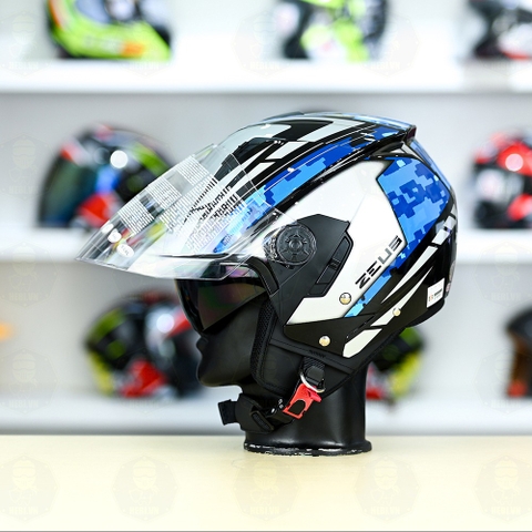 Mũ 3/4 Zeus 205 T1 Xanh Camo Bóng FREESHIP