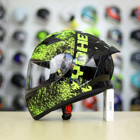 Mũ Fullface Yohe 978 PLUS 2020 Đen Chấm Vàng FREESHIP