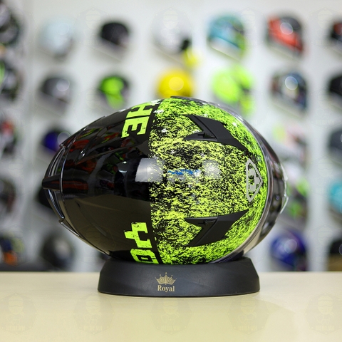 Mũ Fullface Yohe 978 PLUS 2020 Đen Chấm Vàng FREESHIP